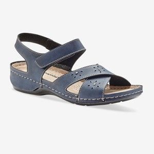 Blancheporte Perforované sandále modrá 38