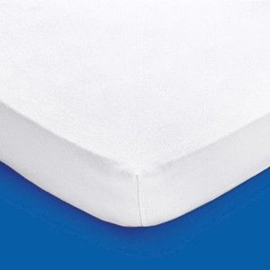 Blancheporte Meltonová vodeodolná ochrana matraca s PVC vrstvou biela 80x190cm, výška rohu 25cm