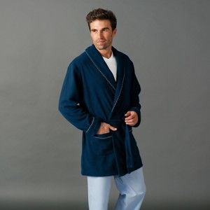 Blancheporte Domáci kabát z polar fleecu námornická modrá 107/116 (XL)