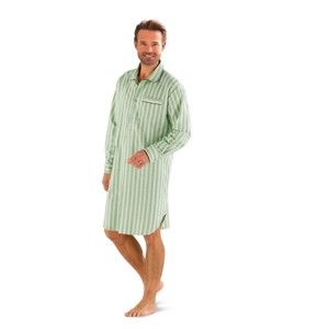 Blancheporte Pánská nočná košeľa, popelín zelená 137/146 (4XL)