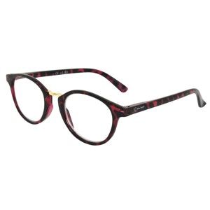 Blancheporte Dámske okuliarové lupy na čítanie bordó/čierna 3,5 dioptrií