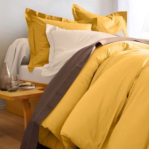 Blancheporte Jednofarebná posteľná súprava zn. Colombine z bavlny kari obliečka na prikr. 240x220cm