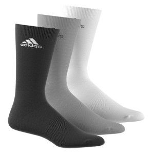 Blancheporte Ponožky Adidas, súprava 3 párov rôznych farieb sivá+čierna+biela 35/38