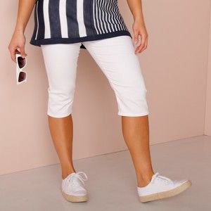 Blancheporte Korzárske nohavice s pružným pásom biela 52