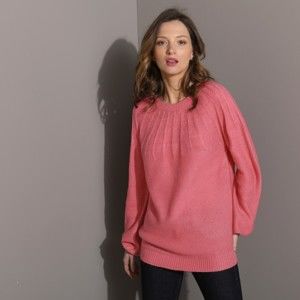 Blancheporte Originálny pulóver ružová 52