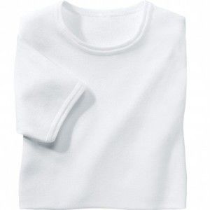 Blancheporte Súprava 3 bavlnených spodných tričiek s okrúhlym výstrihom biela 85/92 (M)