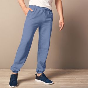 Blancheporte Meltonové nohavice, pružný spodný lem modrá džínsová 52/54
