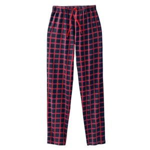 Blancheporte Pyžamové nohavice s kockovaným vzorom nám.modrá/červená 52/54