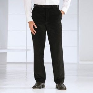 Blancheporte Menčestrové nohavice, nastaviteľný pás čierna 50