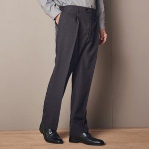 Blancheporte Nohavice s nastaviteľným pásom, polyester sivá antracitová 50