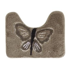 Blancheporte Kúpeľňová predložka, Motýle béžová/hnedosivá 50x40cm