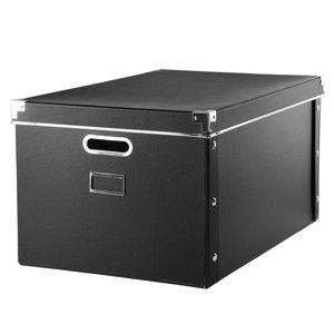 Blancheporte Úložná krabica, čierny kartón čierna 28X35