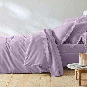 Blancheporte Jednofarebná posteľná bielizeň, zn. Colombine, bio bavlna purpurová obliečka na prikrývku140x200cm