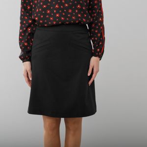 Blancheporte Rozšírená sukňa z úpletu Milano čierna 38