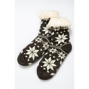 Blancheporte Ponožky zimné, snehové vločky sivá 35-42