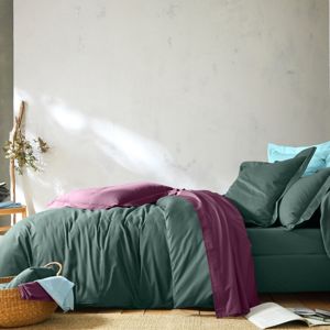 Blancheporte Jednofarebná posteľná bielizeň, bavlna khaki napínacie plachta 120x190cm