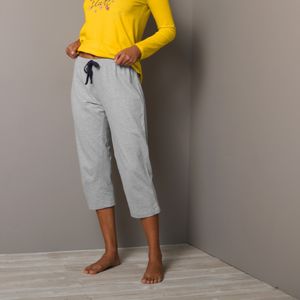 Blancheporte 3/4 jednofarebné pyžamové nohavice Estrella sivý melír 42/44