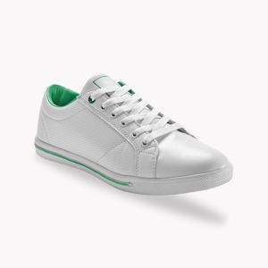 Blancheporte Dvojfarebné tenisky biela/zelená 36