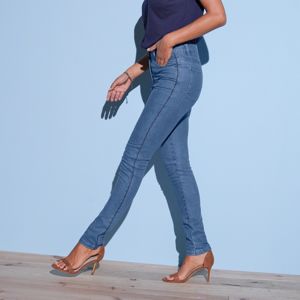 Blancheporte Predlžujúce džínsy zapratá modrá 50