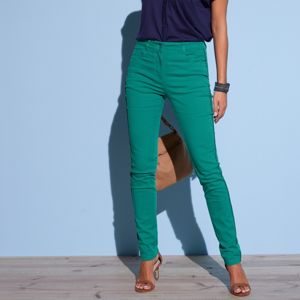 Blancheporte Farebné predlžujúce nohavice zelená 36
