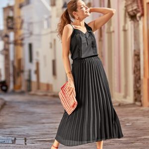 Blancheporte Jednofarebná plisovaná sukňa čierna 54