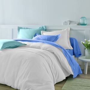 Blancheporte Jednofarebná posteľná súprava zn. Colombine z bavlny biela napínacia plachta 90x190cm