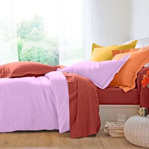 Blancheporte Jednofarebná posteľná súprava zn. Colombine z bavlny levanduľová obliečka na prikrývku140x200cm