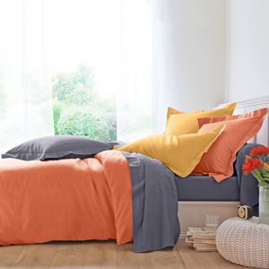 Blancheporte Jednofarebná posteľná bielizeň, bavlna oranžová obliečka na vank. 63x63cm