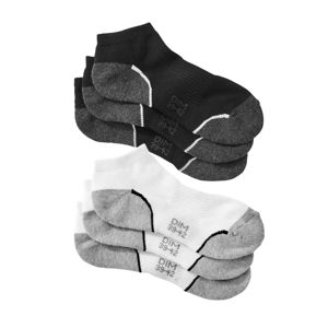 Blancheporte Členkové ponožky sneaker zn. Dim, súprava 3 bielych + 3 čiernych párov biela+čierna 43/46