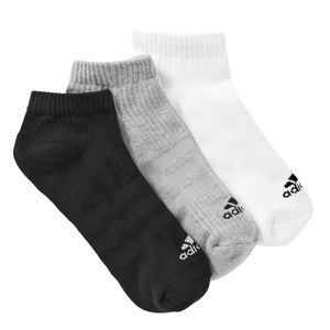 Blancheporte Nízke ponožky zn. Adidas, súprava 3 párov biela+sivá+čierna 43/45
