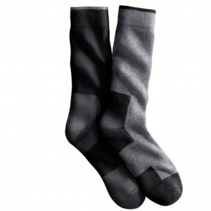 Blancheporte Pracovné ponožky, súprava 2 páry čierna+sivá 43/46