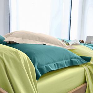 Blancheporte Jednofarebná posteľná bielizeň, bavlna anízová obliečk.na vank.63x63cm,bez l.