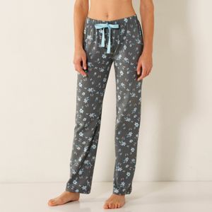 Blancheporte Pyžamové nohavice s motívom motýľov, bavlna khaki 52