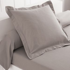 Blancheporte Jednofarebná flanelová posteľná bielizeň zn. Colombine hnedosivá obliečka na vank. 63x63cm+ lem