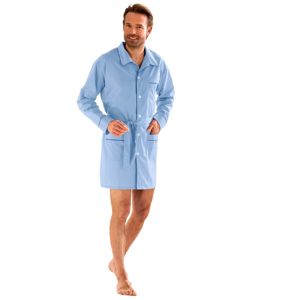 Blancheporte Pánska pyžamová košeľa na gombíky, popelín nebeská modrá 97/106 (L)