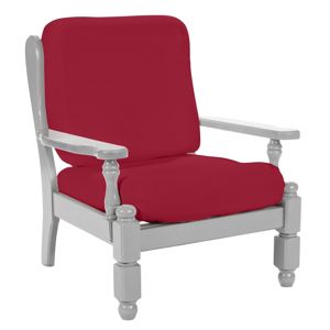 Blancheporte Pružný jednofarebný poťah na rustikálne kreslo bordó operadlo + sedadlo
