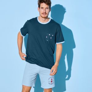 Blancheporte Pyžamové tričko s krátkymi rukávmi, námornická modrá nám.modrá 77/84 (S)