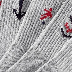 Blancheporte Súprava 10 párov  športových ponožiek s motívom sivá 35/38