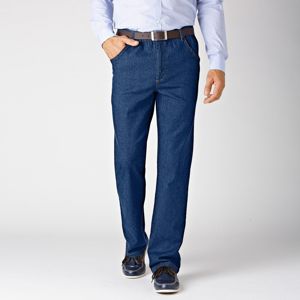 Blancheporte Extra pohodlné džínsy s pružným pásom, vnútorná dĺžka nohavíc 72 cm tmavomodrá 56