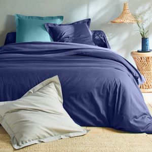Blancheporte Jednofarebná posteľná súprava zn. Colombine z bavlny nám.modrá klasická plachta 240x310cm