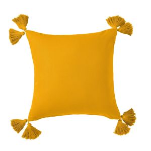 Blancheporte Obliečka na vankúš so strapcami, 2 ks žltá 2x 40x40cm
