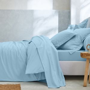 Blancheporte Jednofarebná posteľná bielizeň, zn. Colombine, biobavlna modrosivá klasická plachta 270x325cm