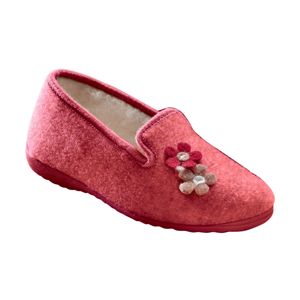 Blancheporte Domáce papuče s motívom kvetín malinová 41