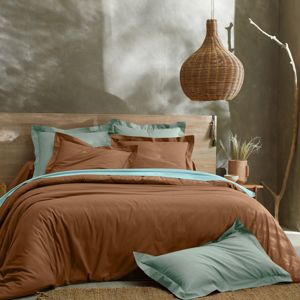 Blancheporte Jednofarebná posteľná bielizeň, polybavlna karamelová klasická plachta 270x325cm