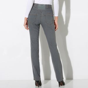 Blancheporte Rovné džínsy s vysokým pásom sivá 42