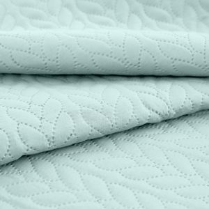 Blancheporte Prešívaná prikrývka na posteľ s geometrickým vzorom zelenkastá obliečka na vank. 65x65cm+lem