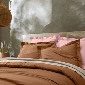 Blancheporte Jednofarebná posteľná súprava zn. Colombine z bavlny karamelová napínacia plachta 90x190cm