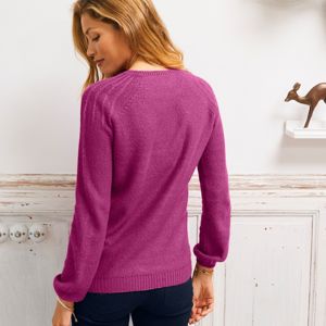 Blancheporte Originálny pulóver purpurová 52