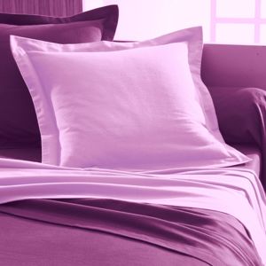 Blancheporte Jednofarebná posteľná bielizeň, flanel zn. Colombine levanduľová obliečka na valček 85x185cm