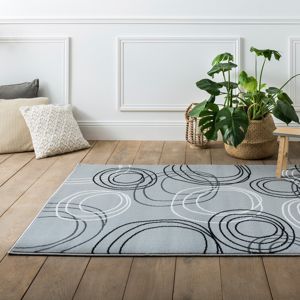 Blancheporte Kuchynský koberec s potlačou kruhov sivá 80x150cm